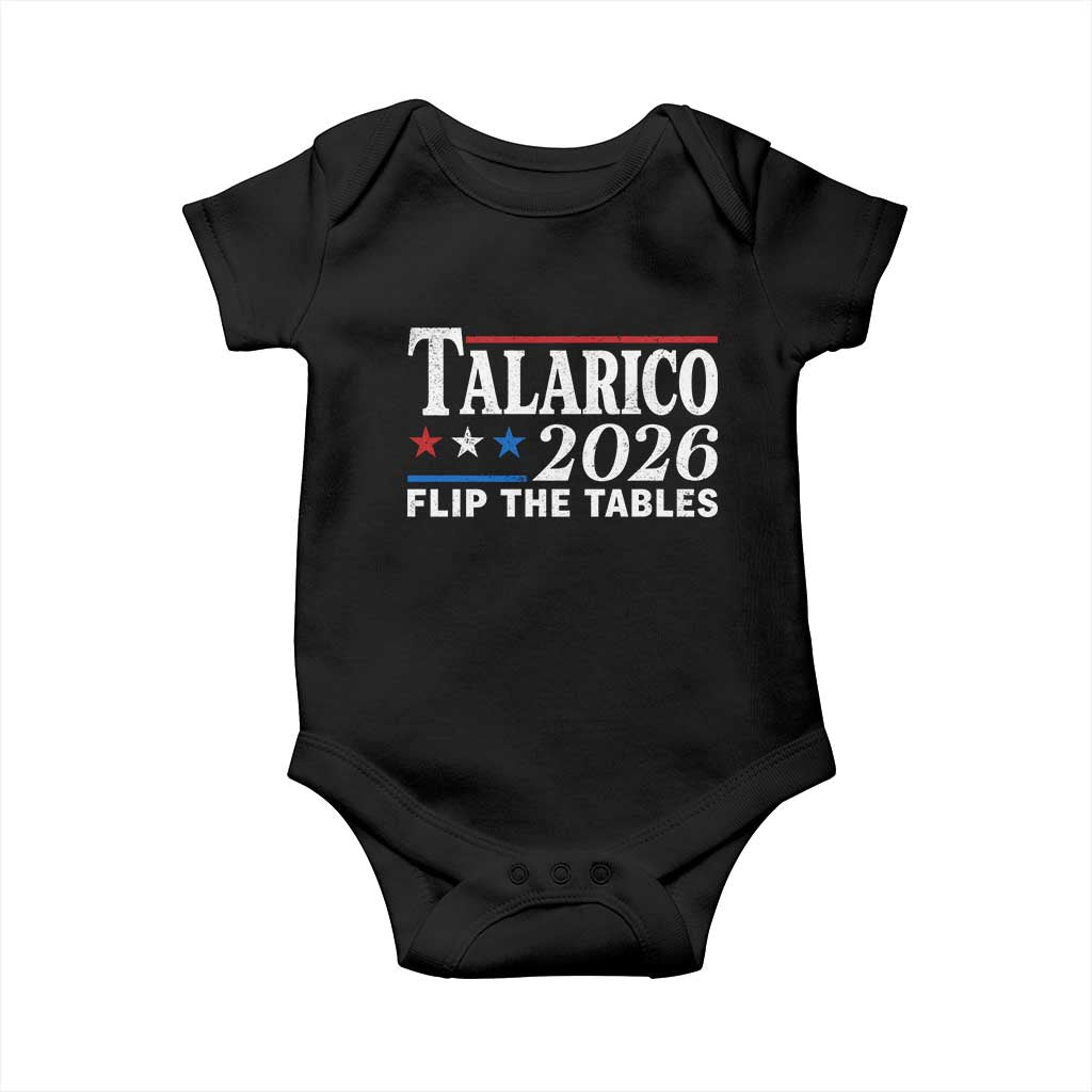 James Talarico 2026 Flip The Tables Baby Onesie Texas Senate