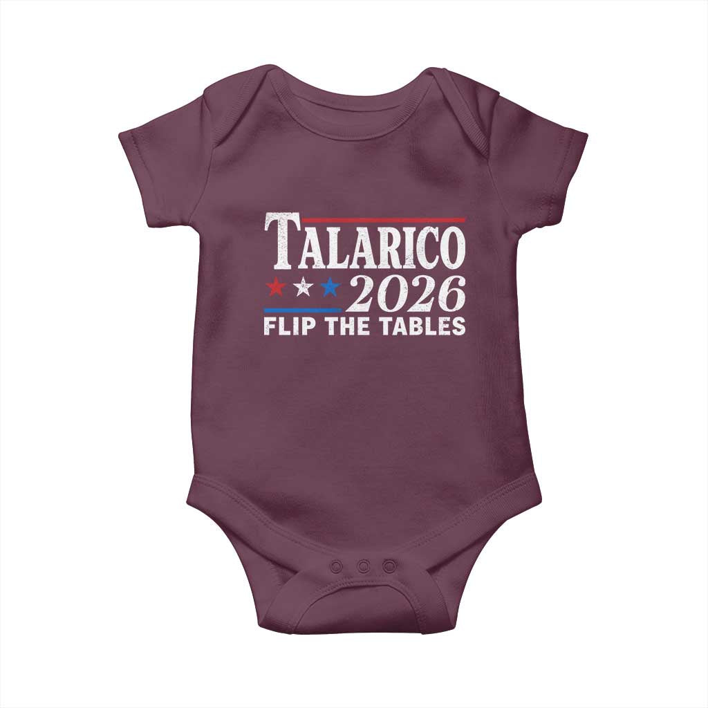 James Talarico 2026 Flip The Tables Baby Onesie Texas Senate