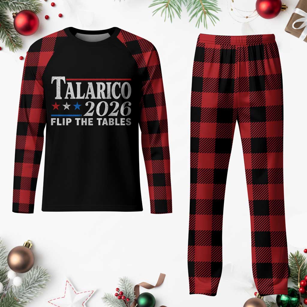 James Talarico 2026 Flip The Tables Plaid Pajama Set Texas Senate TS11 Buffalo Plaid Print Your Wear
