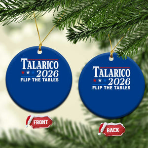 James Talarico 2026 Flip The Tables Ceramic Ornament Texas Senate