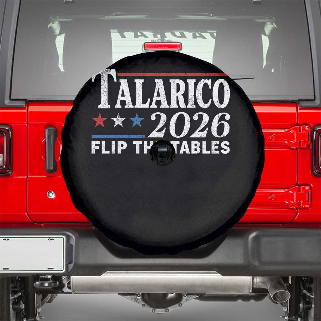 James Talarico 2026 Flip The Tables Spare Tire Cover Texas Senate