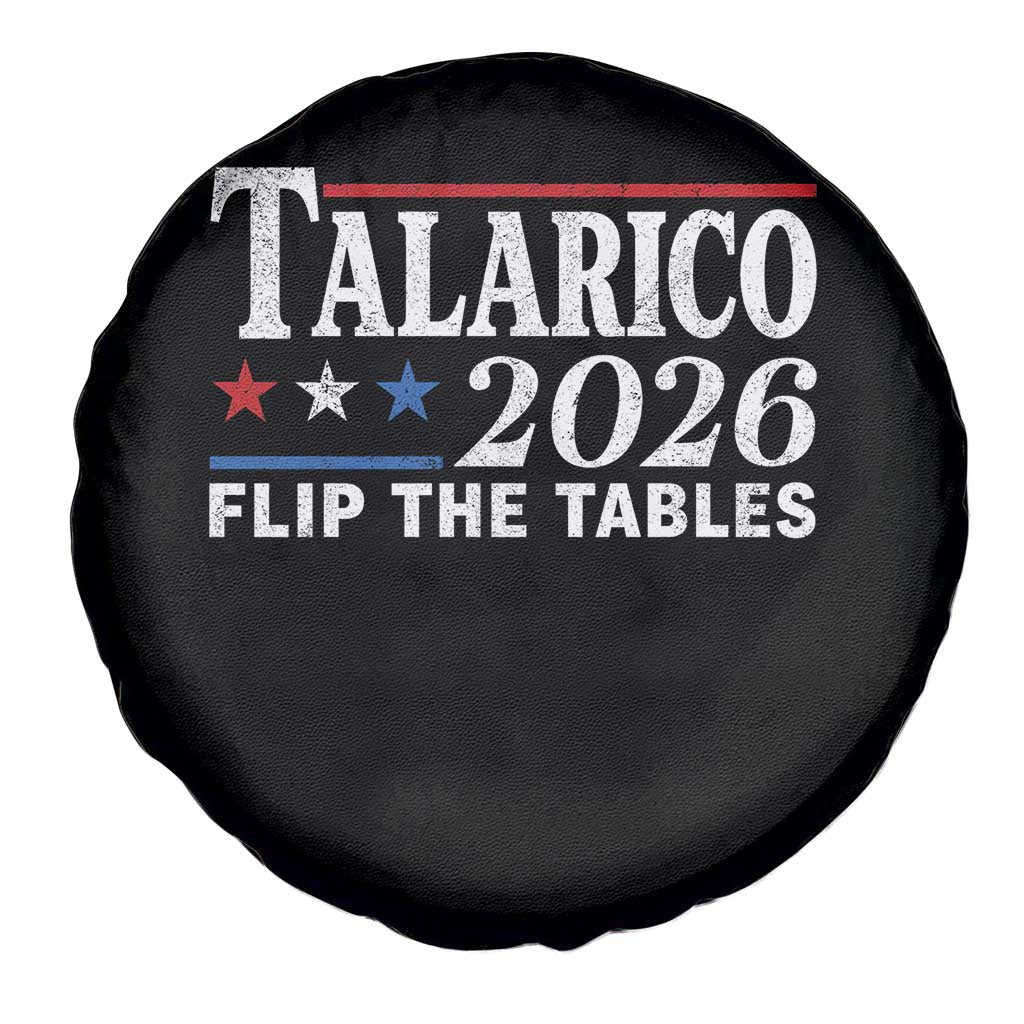James Talarico 2026 Flip The Tables Spare Tire Cover Texas Senate