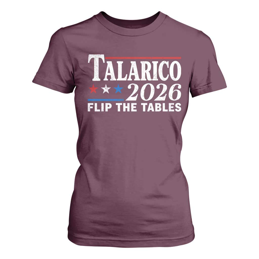 James Talarico 2026 Flip The Tables T Shirt For Women Texas Senate