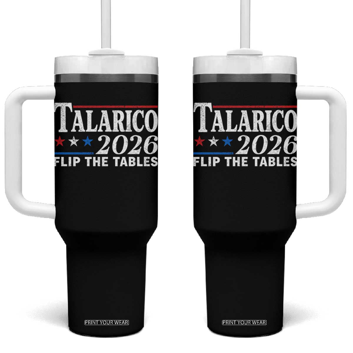 James Talarico 2026 Flip The Tables Tumbler With Handle Texas Senate