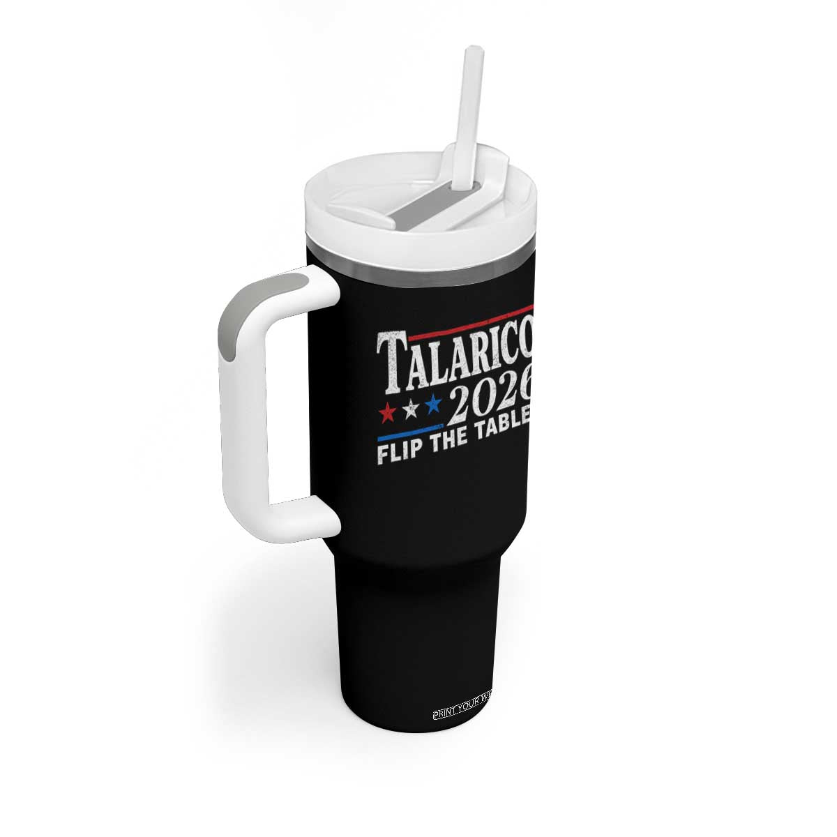 James Talarico 2026 Flip The Tables Tumbler With Handle Texas Senate