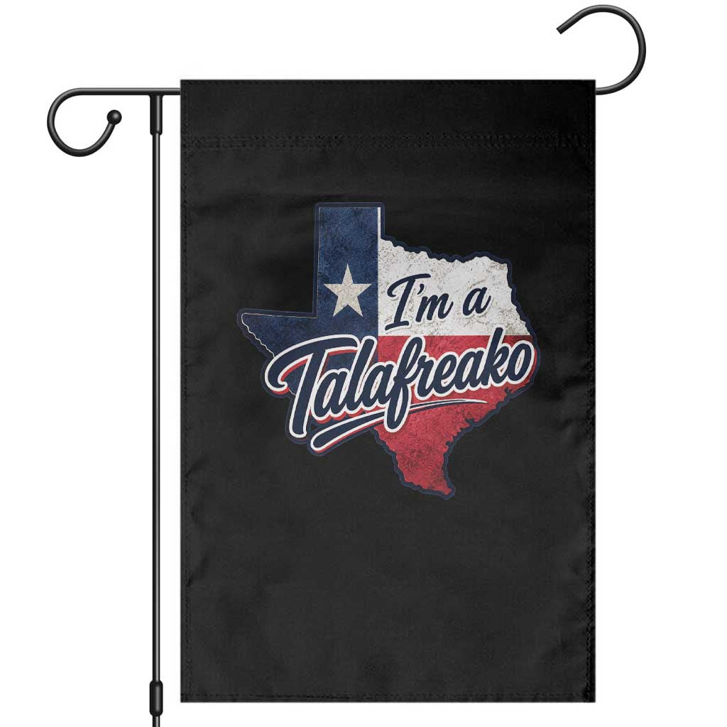 I Am A Talafreako James Talarico Garden Flag US Senate Vintage Texas Map TS11 Black Print Your Wear
