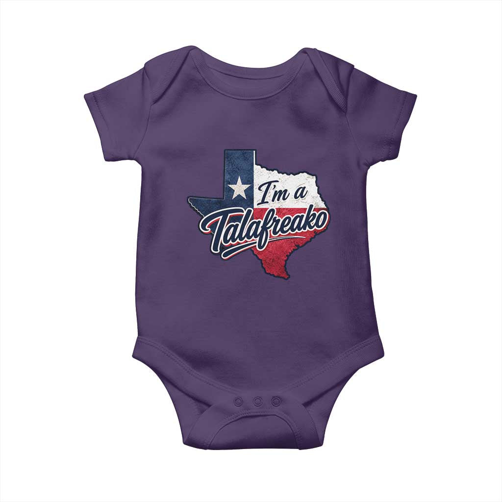 I Am A Talafreako James Talarico Baby Onesie US Senate Vintage Texas Map