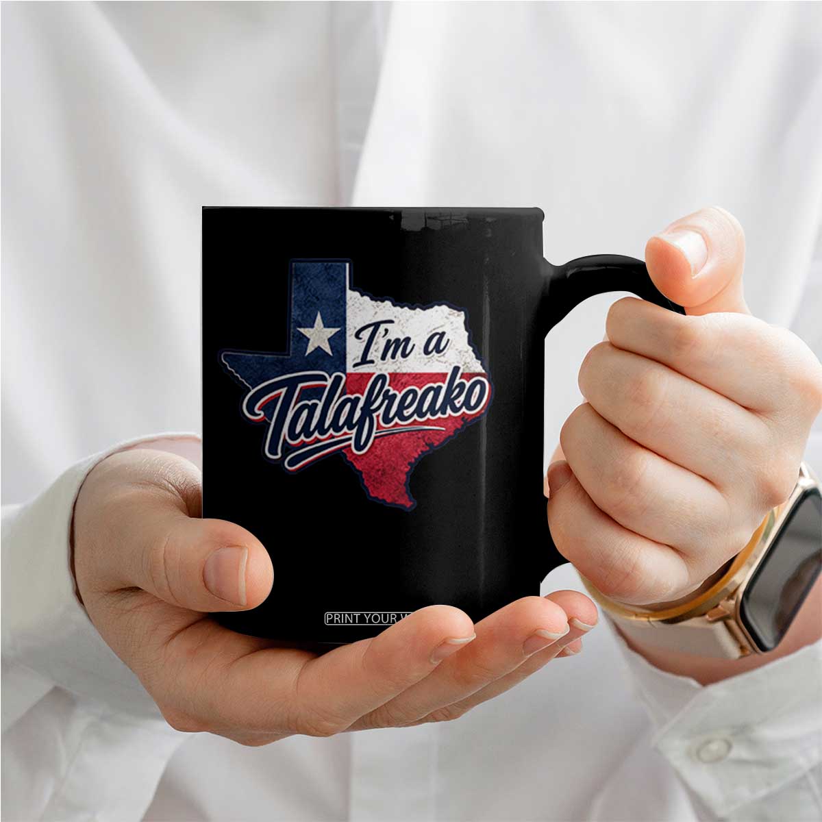 I Am A Talafreako James Talarico Coffee Mug US Senate Vintage Texas Map