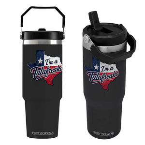 I Am A Talafreako James Talarico Flip Straw Tumbler US Senate Vintage Texas Map