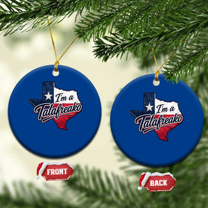 I Am A Talafreako James Talarico Ceramic Ornament US Senate Vintage Texas Map