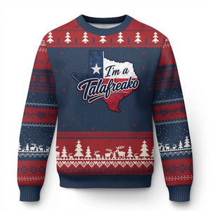 I Am A Talafreako James Talarico Ugly Christmas Sweater US Senate Vintage Texas Map