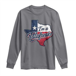 I Am A Talafreako James Talarico Long Sleeve Shirt US Senate Vintage Texas Map
