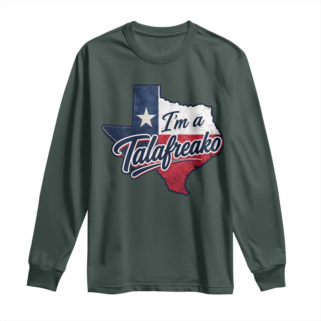 I Am A Talafreako James Talarico Long Sleeve Shirt US Senate Vintage Texas Map