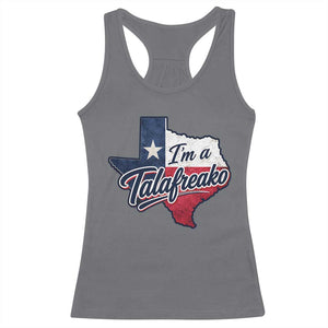 I Am A Talafreako James Talarico Racerback Tank Top US Senate Vintage Texas Map