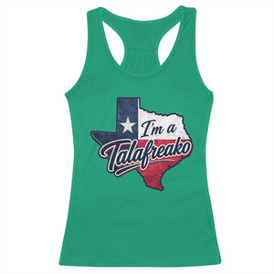 I Am A Talafreako James Talarico Racerback Tank Top US Senate Vintage Texas Map