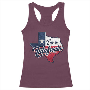 I Am A Talafreako James Talarico Racerback Tank Top US Senate Vintage Texas Map