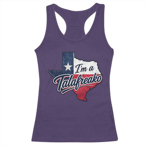 I Am A Talafreako James Talarico Racerback Tank Top US Senate Vintage Texas Map