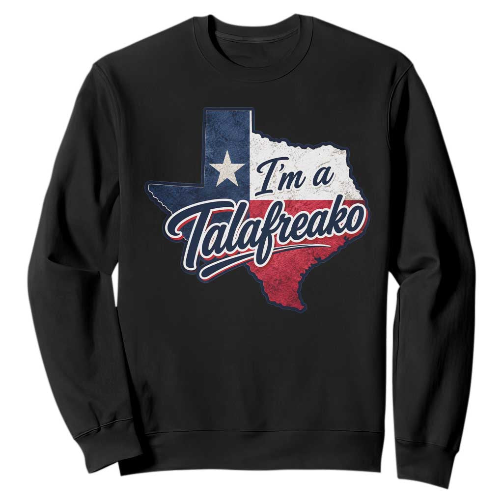 I Am A Talafreako James Talarico Sweatshirt US Senate Vintage Texas Map