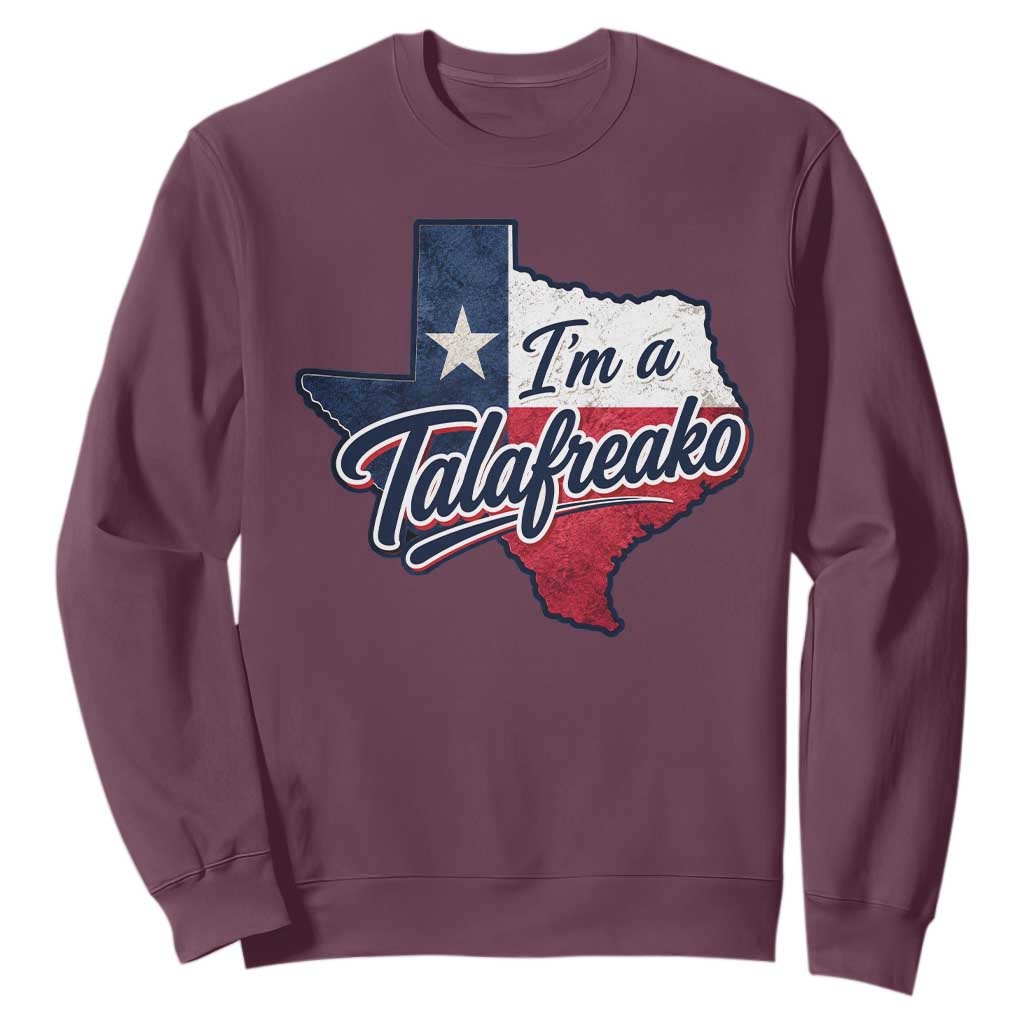 I Am A Talafreako James Talarico Sweatshirt US Senate Vintage Texas Map