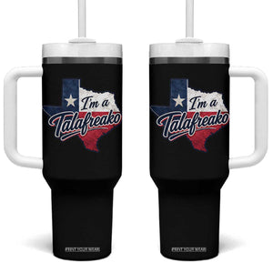 I Am A Talafreako James Talarico Tumbler With Handle US Senate Vintage Texas Map