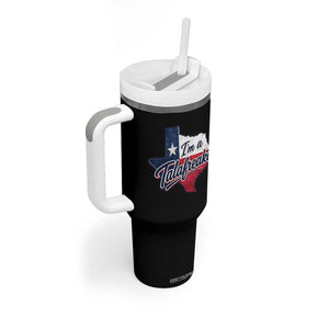 I Am A Talafreako James Talarico Tumbler With Handle US Senate Vintage Texas Map