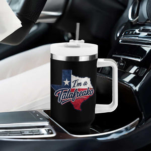 I Am A Talafreako James Talarico Tumbler With Handle US Senate Vintage Texas Map