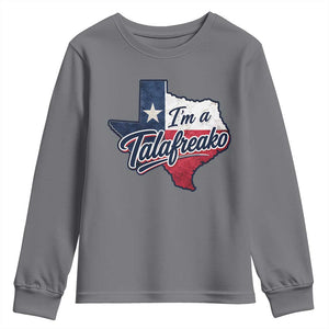 I Am A Talafreako James Talarico Youth Sweatshirt US Senate Vintage Texas Map