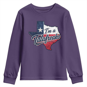 I Am A Talafreako James Talarico Youth Sweatshirt US Senate Vintage Texas Map