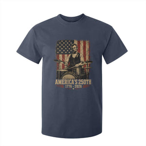 America's 250th Abraham Lincoln Playing Guitar 1776 2026 T Shirt For Kid Funny Electric Guitar Player