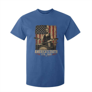 America's 250th Abraham Lincoln Playing Guitar 1776 2026 T Shirt For Kid Funny Electric Guitar Player