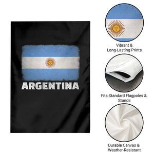Vintage Argentina Flag Sun of May Argentinian Souvenir Garden Flag