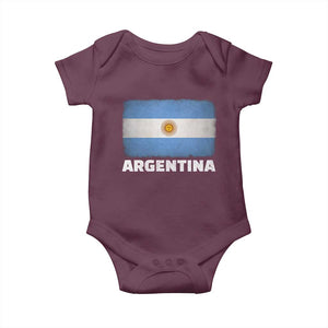 Vintage Argentina Flag Sun of May Argentinian Souvenir Baby Onesie