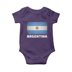 Vintage Argentina Flag Sun of May Argentinian Souvenir Baby Onesie