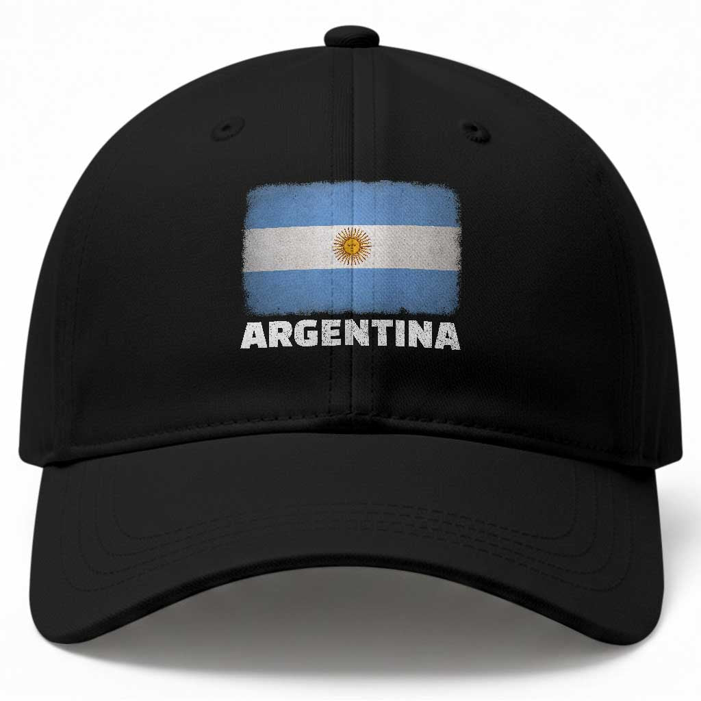 Vintage Argentina Flag Sun of May Argentinian Souvenir Baseball Cap