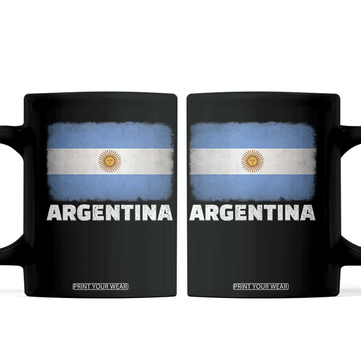 Vintage Argentina Flag Sun of May Argentinian Souvenir Coffee Mug