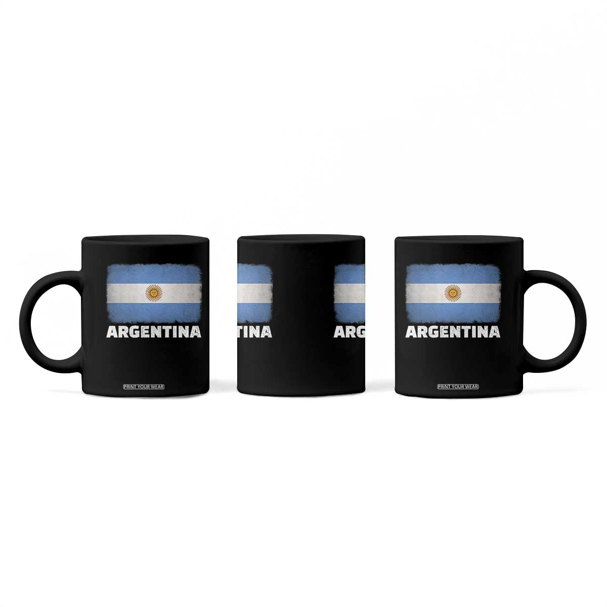 Vintage Argentina Flag Sun of May Argentinian Souvenir Coffee Mug