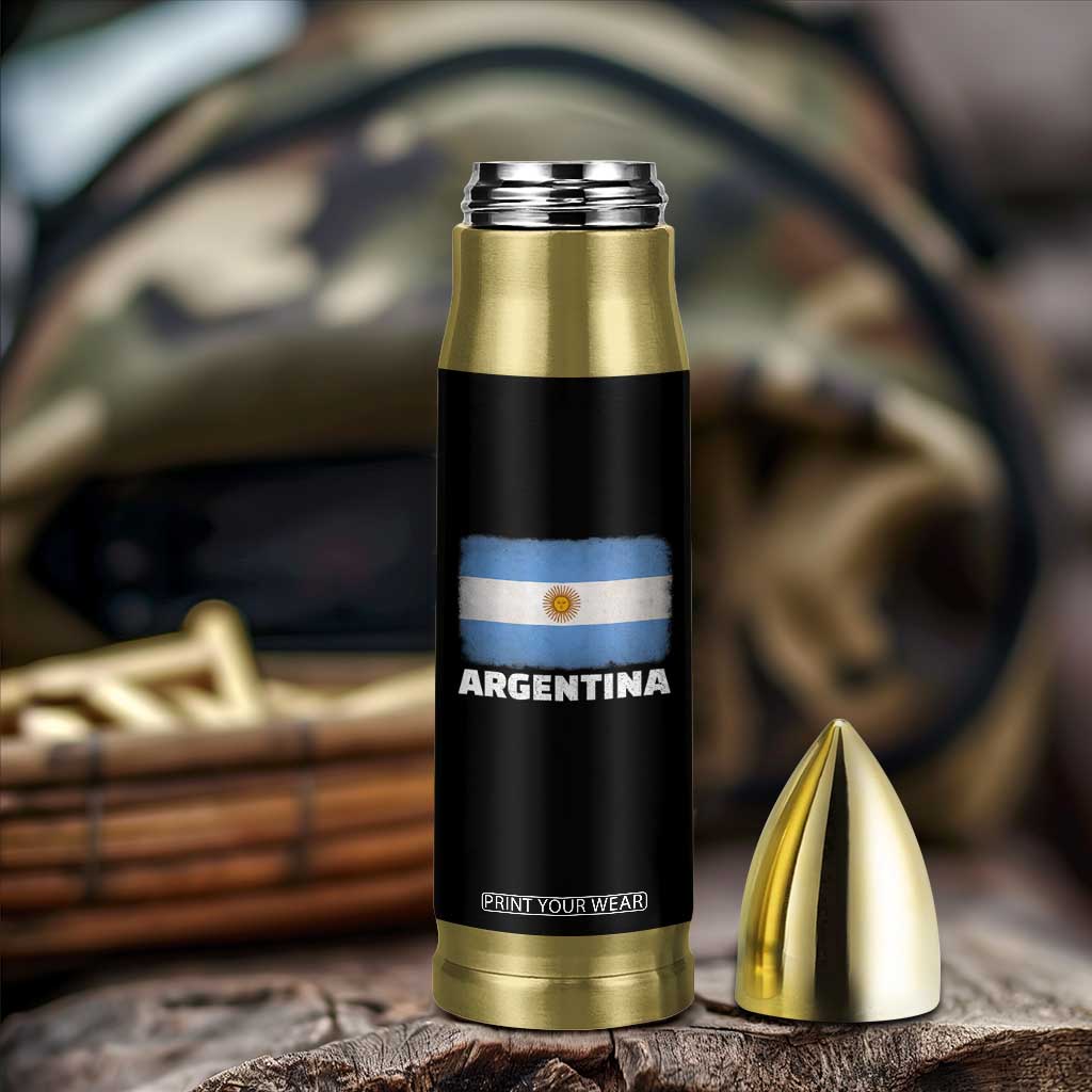 Vintage Argentina Flag Sun of May Argentinian Souvenir Bullet Tumbler