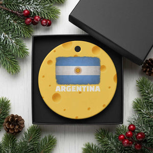 Vintage Argentina Flag Sun of May Argentinian Souvenir Ceramic Ornament