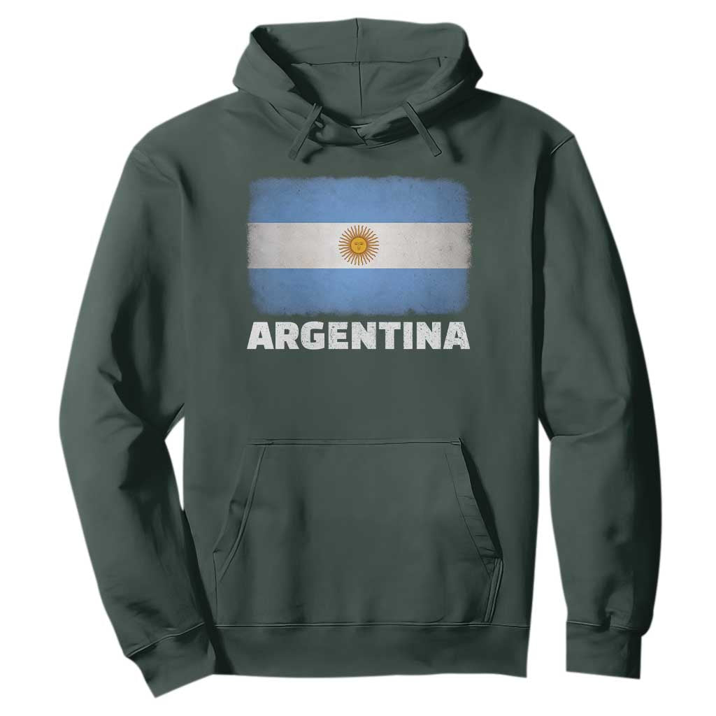 Vintage Argentina Flag Sun of May Argentinian Souvenir Hoodie