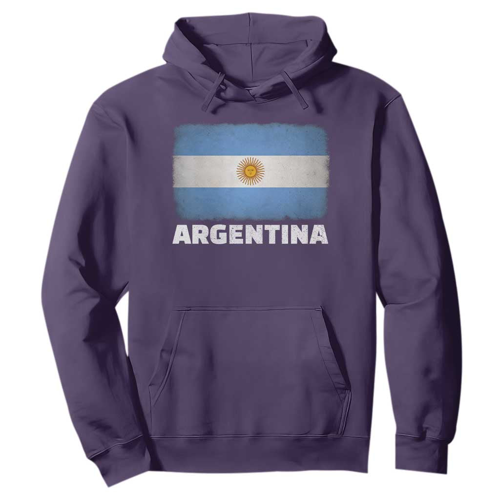 Vintage Argentina Flag Sun of May Argentinian Souvenir Hoodie
