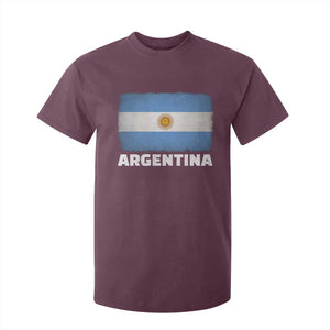 Vintage Argentina Flag Sun of May Argentinian Souvenir T Shirt For Kid