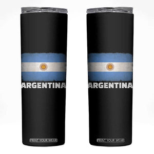 Vintage Argentina Flag Sun of May Argentinian Souvenir Skinny Tumbler