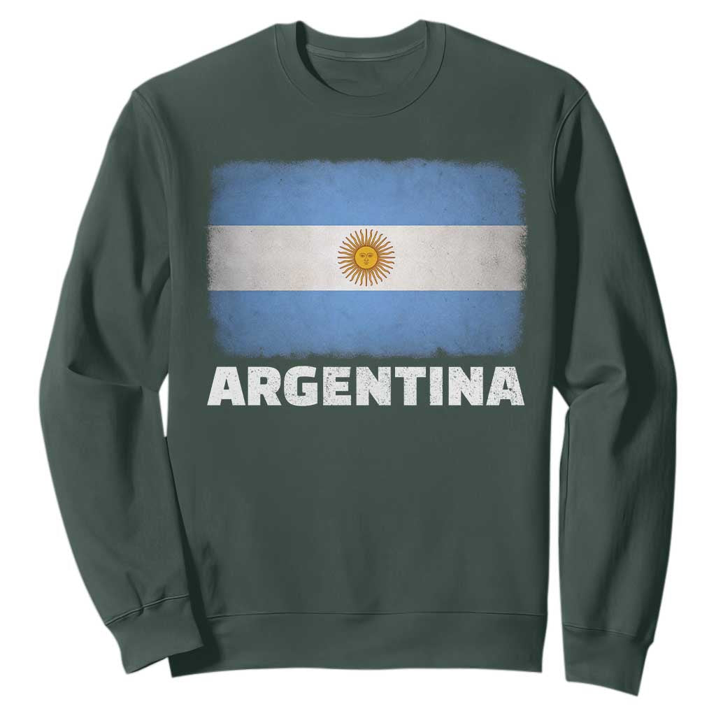 Vintage Argentina Flag Sun of May Argentinian Souvenir Sweatshirt