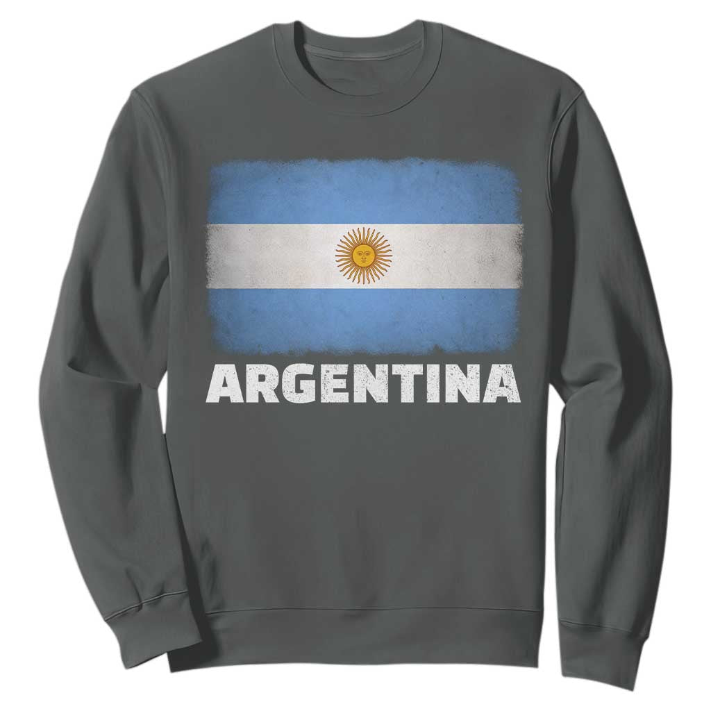 Vintage Argentina Flag Sun of May Argentinian Souvenir Sweatshirt
