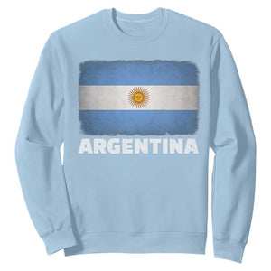 Vintage Argentina Flag Sun of May Argentinian Souvenir Sweatshirt