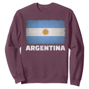 Vintage Argentina Flag Sun of May Argentinian Souvenir Sweatshirt
