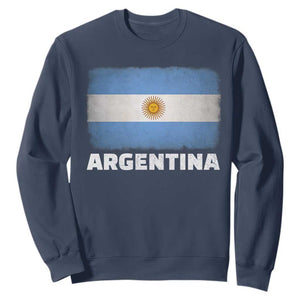 Vintage Argentina Flag Sun of May Argentinian Souvenir Sweatshirt