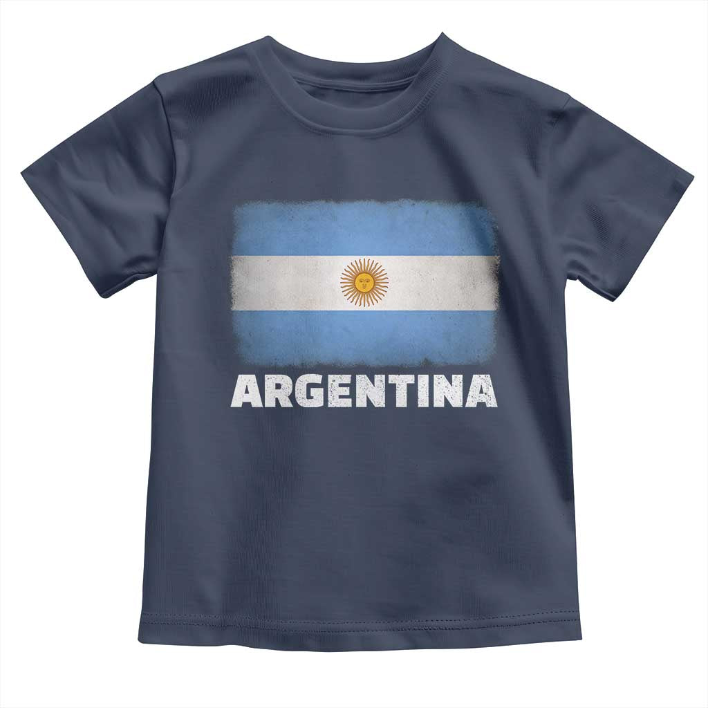Vintage Argentina Flag Sun of May Argentinian Souvenir Toddler T Shirt