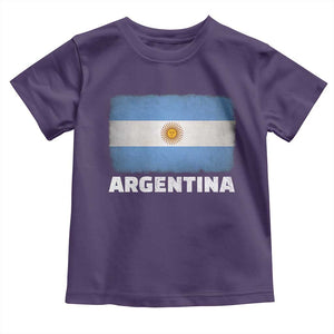 Vintage Argentina Flag Sun of May Argentinian Souvenir Toddler T Shirt