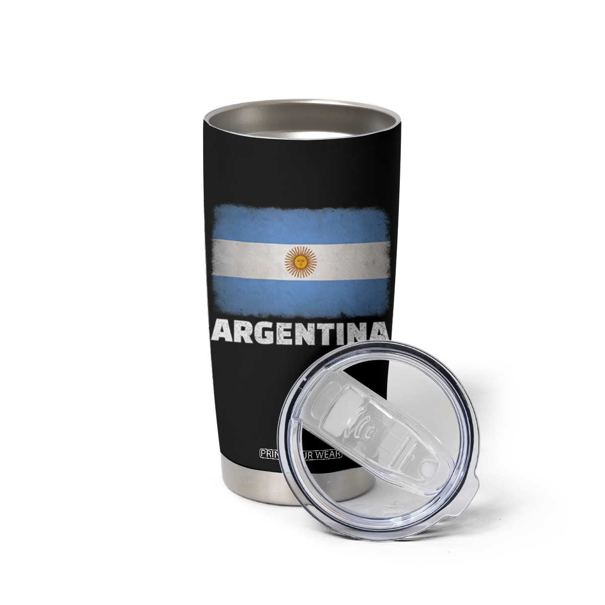 Vintage Argentina Flag Sun of May Argentinian Souvenir Tumbler Cup